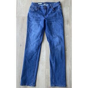 Kut from the Kloth Women 8 Carrie Boyfriend Straight Jeans Medium Wash Blue